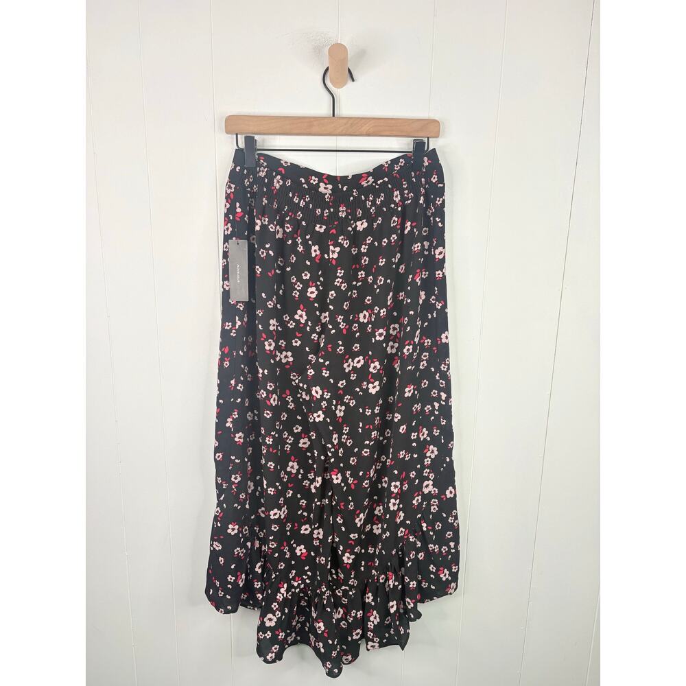 NWT Lulus Floral 2 Piece Set Large Off Shoulder Crop Top Ruffle Culottes - Picture 14 of 15